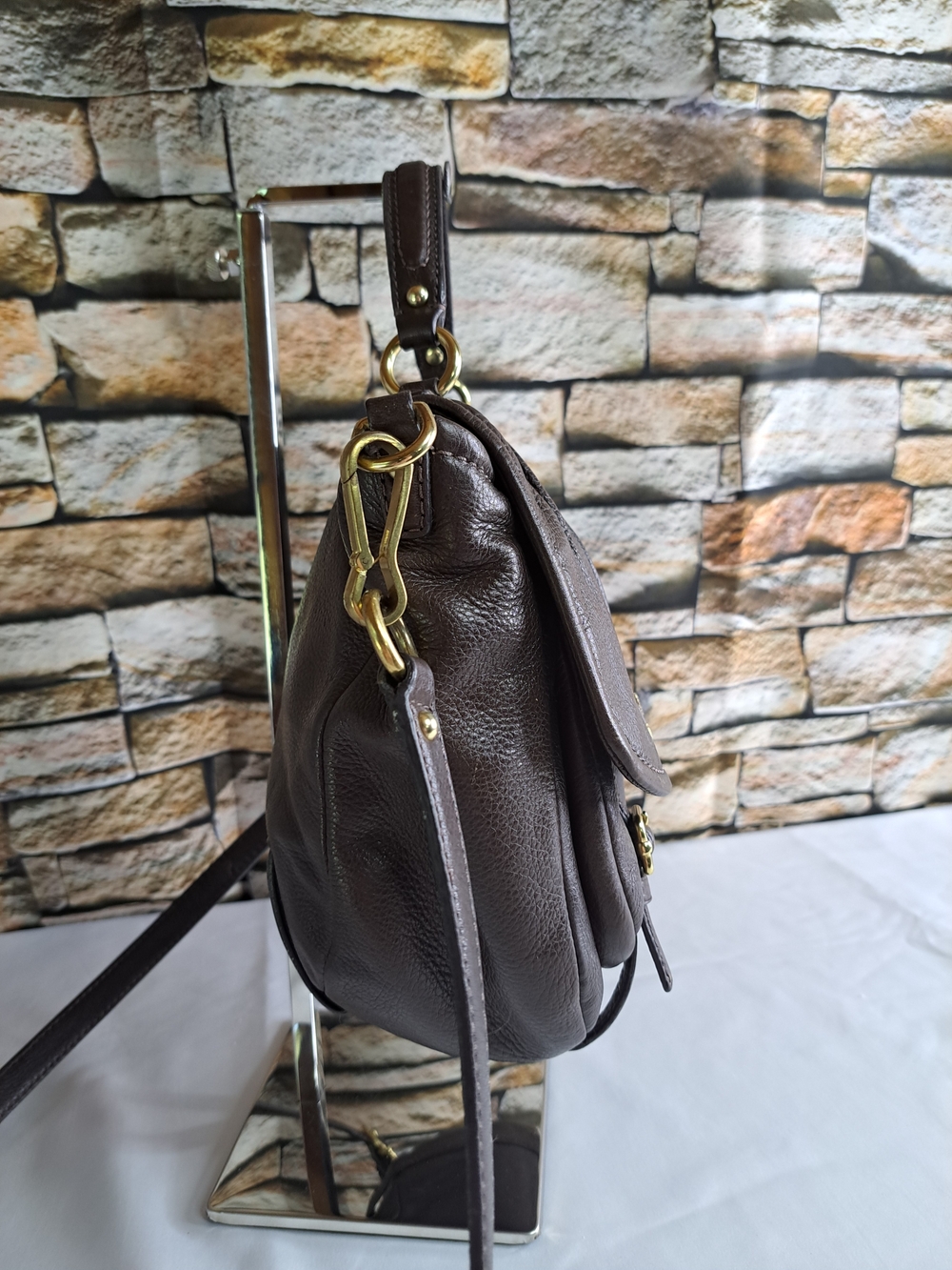 COACH 'MADISON' ANNABELLE' Pebbled Leather Flap Shoulder Bag w/Crossbody Strap - Picture 3 of 16